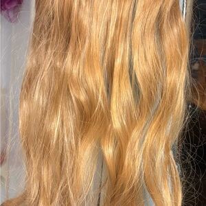 Golden Blonde Wire Halo Hair Extension